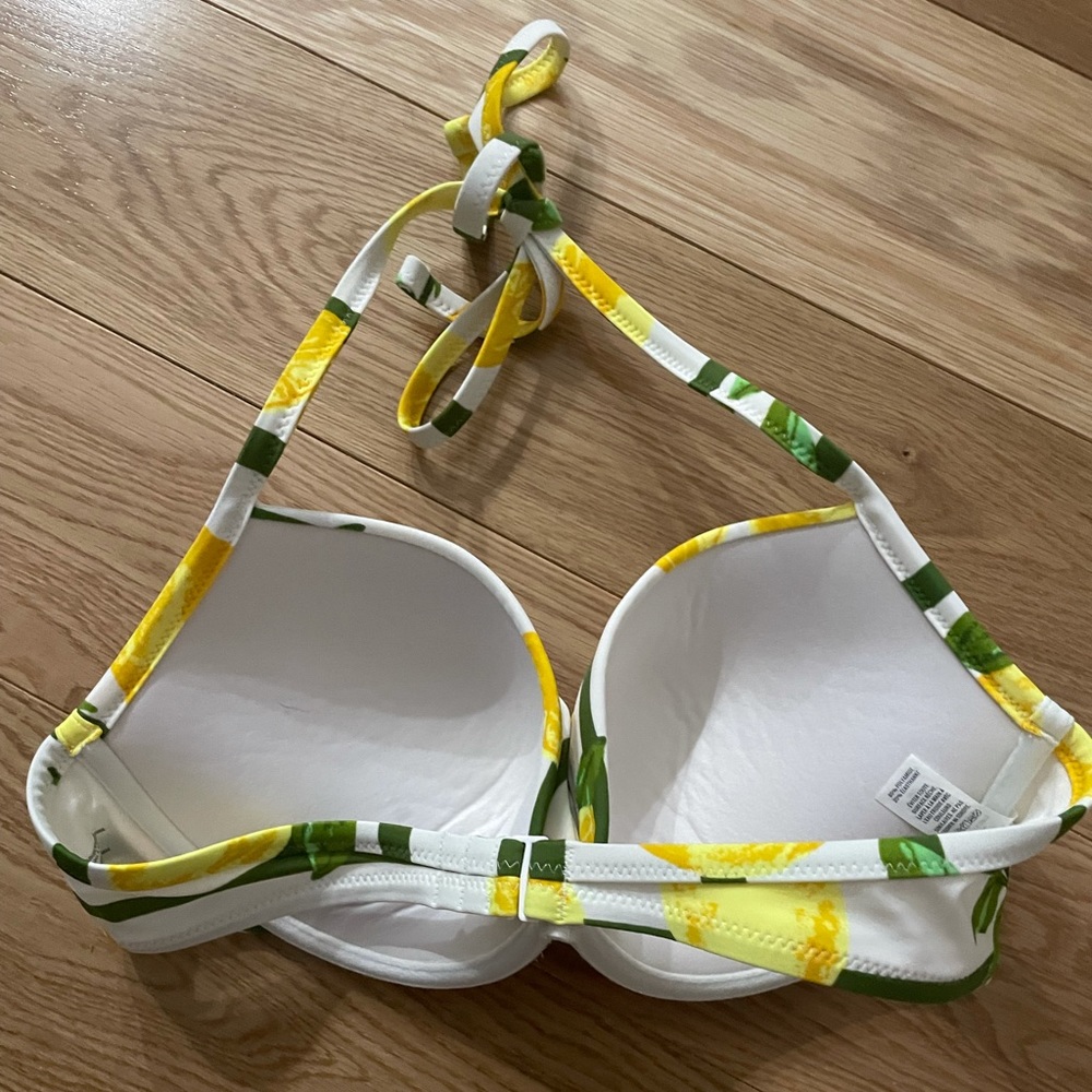 Push-Up Lemon Striped Bikini - Picture 3 of 3